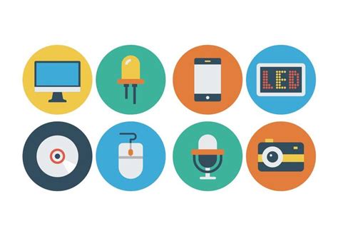 Free Flat Technology Icons - Download Free Vector Art, Stock Graphics & Images