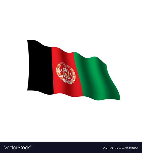 Afghanistan flag Royalty Free Vector Image - VectorStock