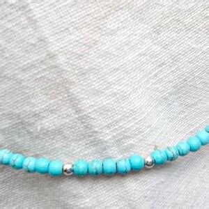 Beaded Turquoise Choker, Boho Beaded Choker, Bohemian Necklace, Boho ...