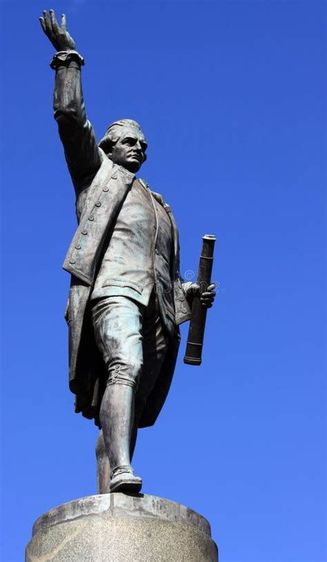 Captain Cook statue stock image. Image of pacific, newfoundland - 3333323