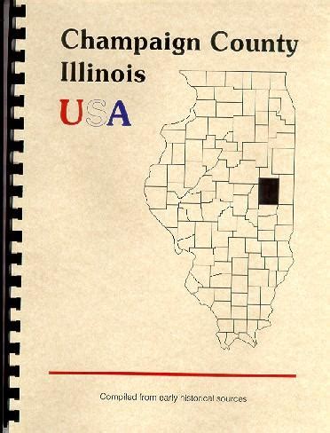 Pioneers of Champaign Illinois; History of Champaign County Illinois, USA: New Spiral/Comb (1886 ...