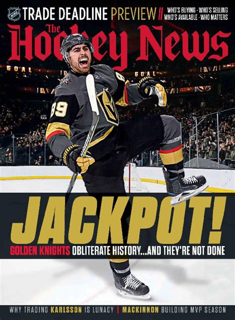 The Hockey News Magazine Subscription | Hockey news, Golden knights hockey, Hockey