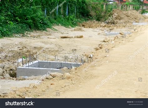 Install Concrete Precast Pipe Drainage Steel Stock Photo 1131453089 ...