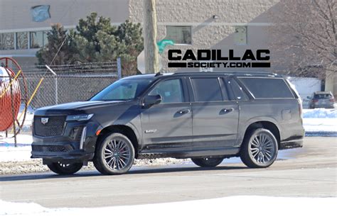 Exclusive New Photos Confirm 2023 Cadillac Escalade-V ESV Variant