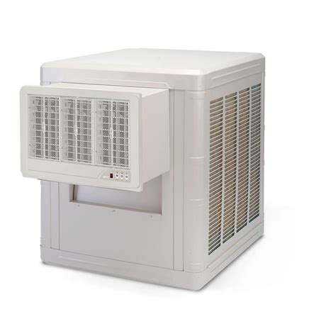 Brisa 5000 CFM 2-Speed Front Discharge Window Evaporative Cooler for 1600 sq. ft. (with Motor ...