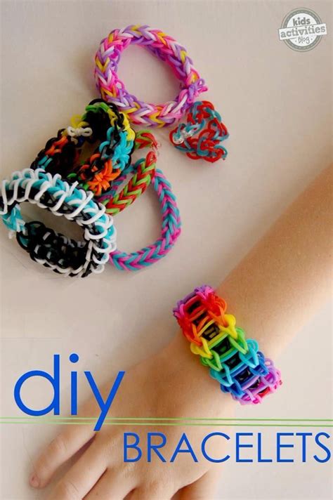 HOW TO MAKE RUBBER BAND BRACELETS - Kids Activities | Rainbow loom rubber bands, Rubber band ...