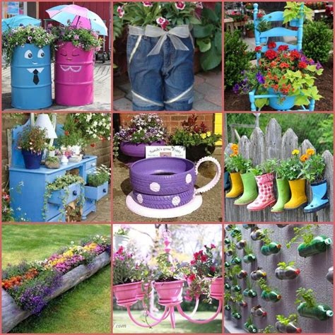 40+ Creative DIY Garden Containers and Planters from Recycled Materials