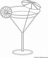 Download Cocktail Coloring Page  Martini Glass ClipartKey sketch template