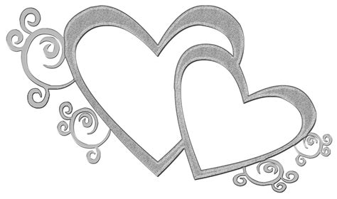 Intertwined Wedding Hearts Clipart