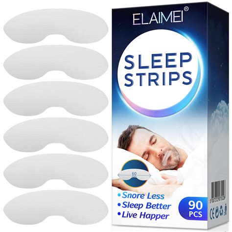 ELAIMEI Anti Snoring Sleep Strips Disposable Mouth Strips Tape Reduce ...