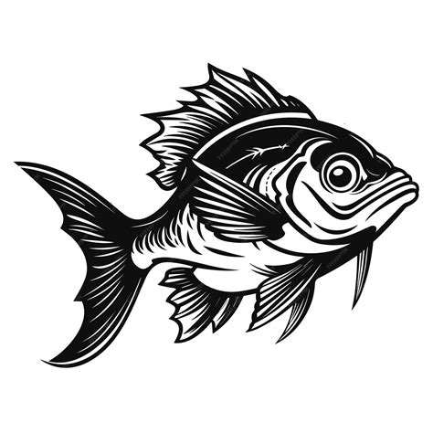 Premium Vector | Bass fish logo silhouette vector illustration isolated ...