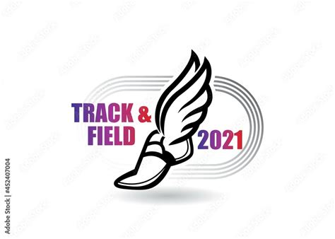 Track and Field, Track logo, Winged shoe, Sports Design. Track and ...