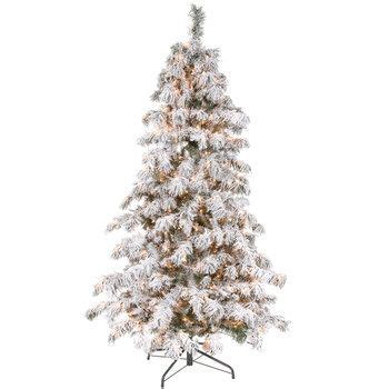 Berkshire Flocked Pine Pre-Lit Christmas Tree - 7 1/2' | Pre lit ...