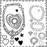 Jewelry coloring Page Download Or Print For Free sketch template
