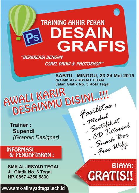 Contoh Desain Brosur Dengan Coreldraw – Tulisan