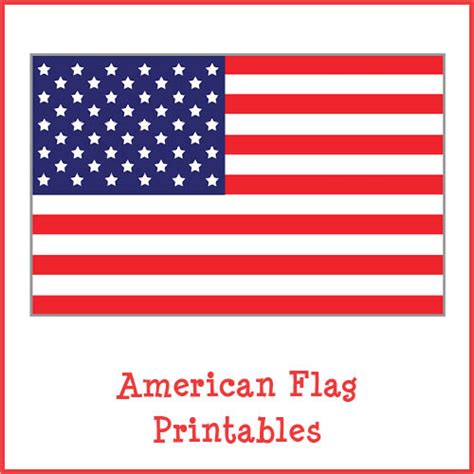 American Flag Printables - Gift of Curiosity