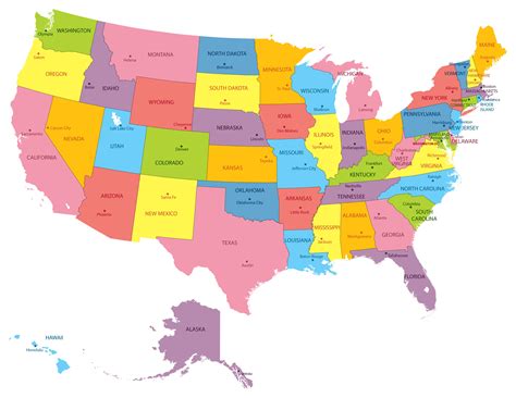 United States Map DC