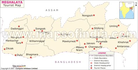 Meghalaya Map, Map of Meghalaya India, India Maps, Maps India, Maps of ...