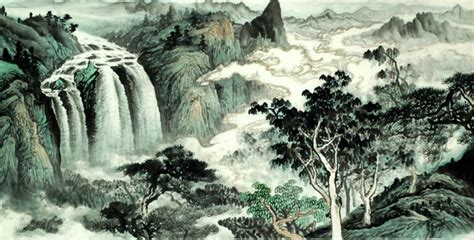 Chinese Waterfall Painting 1157003, 66cm x 136cm(26〃 x 53〃)