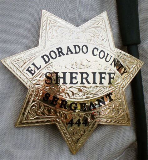 El Dorado county Sheriff Calif 3 | Fire badge, El dorado county, County sheriffs