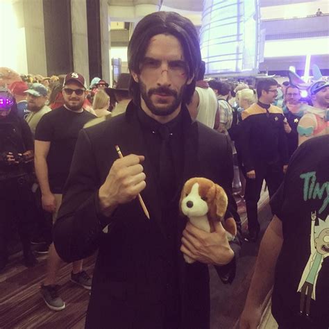 Omg. This John Wick cosplay. #puppy #pencil #johnwick #cosplay # ...