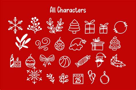 Christmas Party - Dingbat Font - So Fontsy