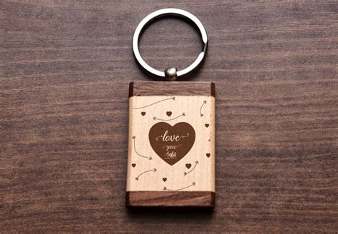 Personalized Key chains Ahmedabad | Engraved wooden Key rings