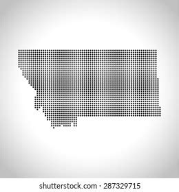 Montana Population Map Stick Figures People Stock Vector (Royalty Free ...