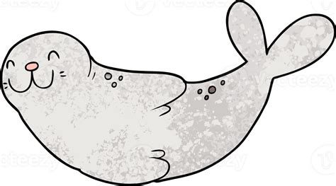 cartoon seal drawing 46868362 PNG