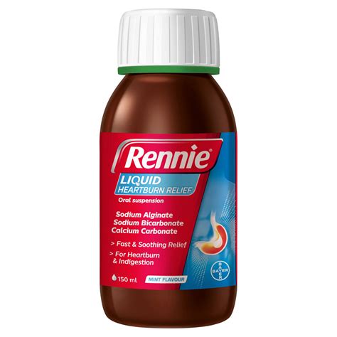 Rennie Liquid Heartburn & Indigestion Relief Peppermint 150ml | Medicines | Iceland Foods