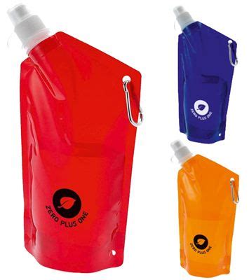 Branded Collapsible Water Bottles are great for hiking, camping and be