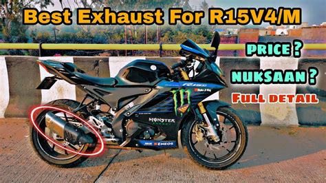 R15 v4/M Best Exhaust Sound - Loudest Exhaust For R15V4/M @Dhakajivlog ...