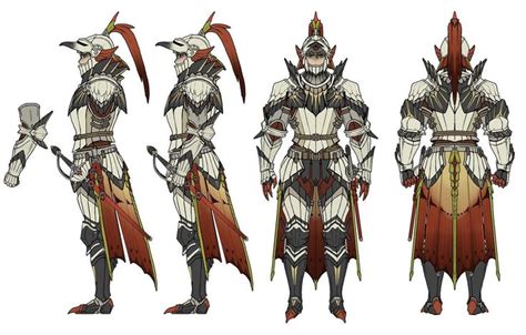 Male Aknosom Armor Art from Monster Hunter Rise | コンセプトアート, モンスターハンター, モンハン