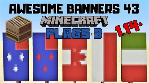 5 AWESOME MINECRAFT BANNER DESIGNS WITH TUTORIAL! #43 [LOOM] - YouTube