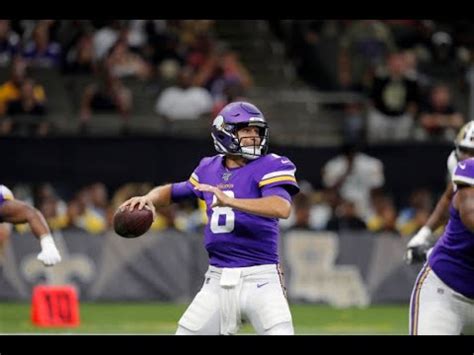 Kirk Cousins Week 1 2019 Preseason Highlights - YouTube