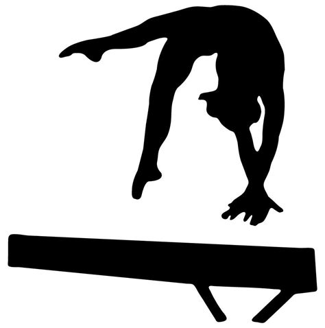 Gymnastics Silhouette Leap | Clipart Panda - Free Clipart Images