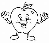 Happy Apple coloring page  Download Print Or Color Online For Free sketch template
