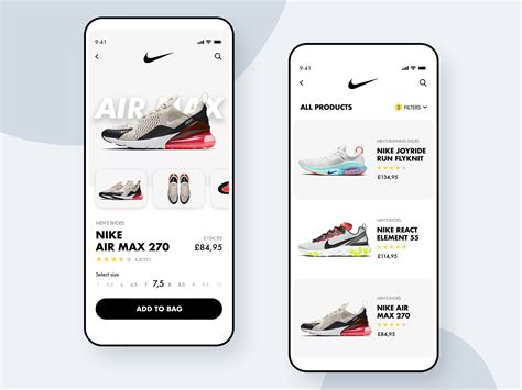 Nike Store 👟- Mobile App Concept | Social app design, Mobile app design ...