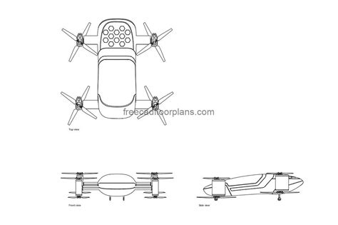 Passenger Drone Dubai AutoCAD Drawings, Free CAD Blocks, 50% OFF