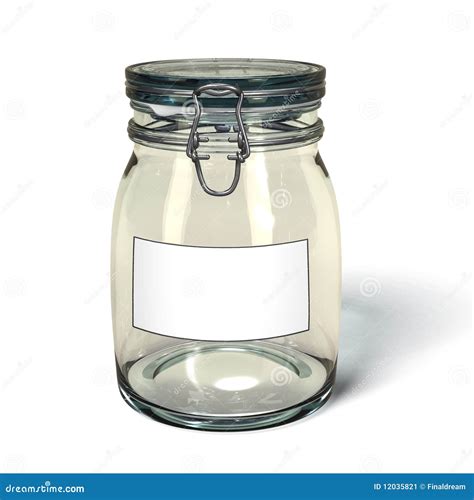 Preserving Jar With Blank Label. Stock Image - Image: 12035821