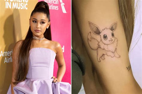 Ariana Grande Gets Pokemon Tattoo - Pokémon Crossroads