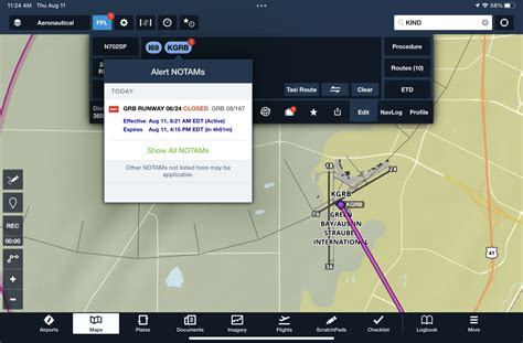 How to find NOTAMs in ForeFlight and Garmin Pilot - iPad Pilot News