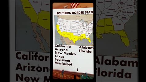 United States Southern Border Map