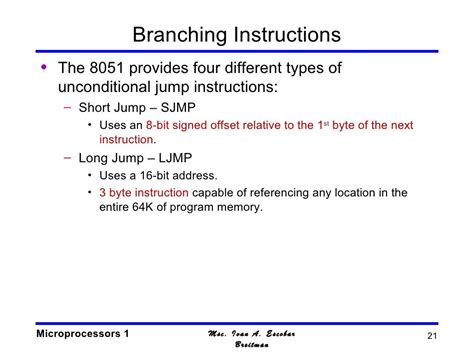 8051 instruction set