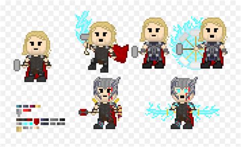 Thor Ragnarok Armors Pixel Art Maker - Pixel Art Thor Png,Thor Ragnarok Png - free transparent ...