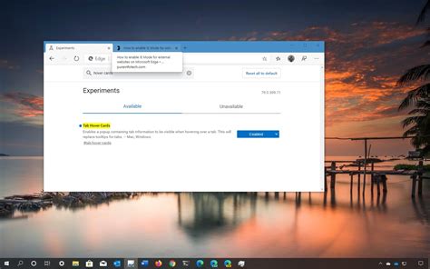 How to enable tab previews on Microsoft Edge - Pureinfotech