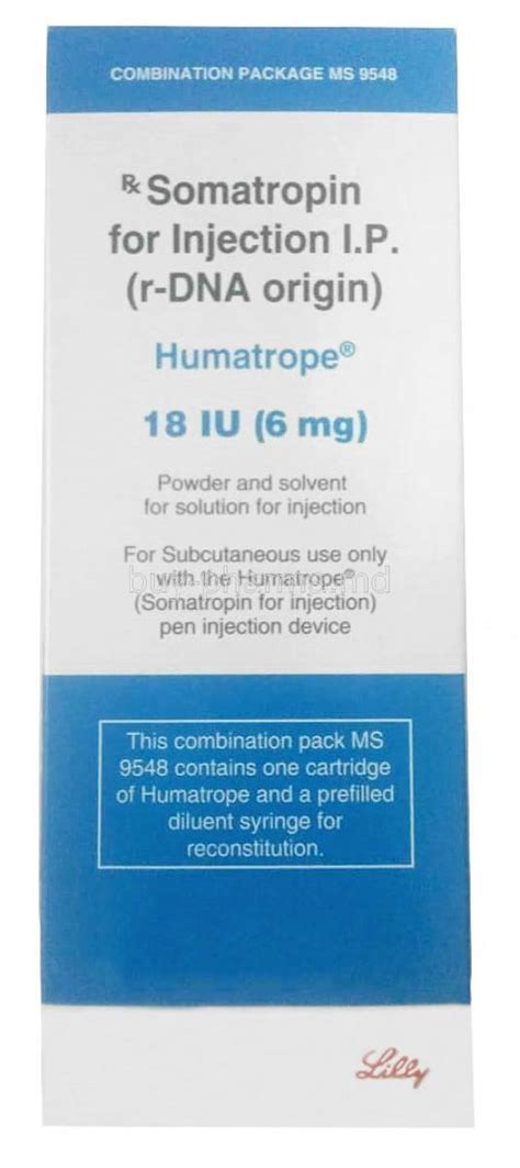 Buy Humatrope Injection, Somatropin Online