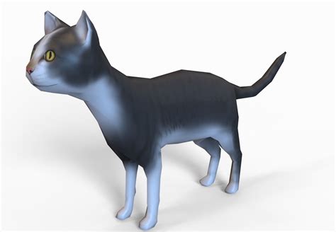 3D low poly Cat animated | CGTrader