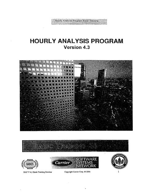 (Version 4.3) Carrier Corporation - Hourly Analysis Program (HAP) Basic Training (2006) - Libgen ...