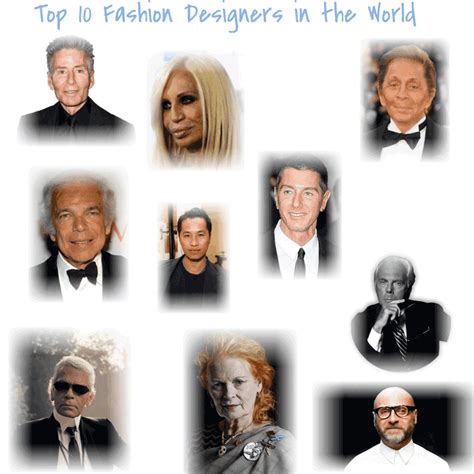 10 Famous Fashion Designers